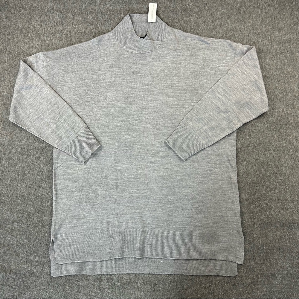 NWT Women's NY & Co Essential Tunic Sweater Heather Grey Size XXL